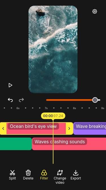 Video editor screenshot