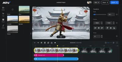 Video editor desktop screenshot